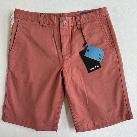 Bonobos Other - Bonobos Men's Shorts Stretch Washed Chino Coral 30 x 9 NEW